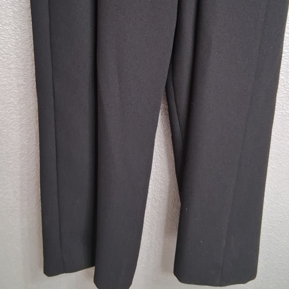 Cach`e Black Jumpsuit With A Scoop Back Outlined With Rhinestones   Size 6 - Picture 12 of 16